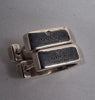 Gucci Sterling Silver Trademark Hoop Earrings with original pouch and box
