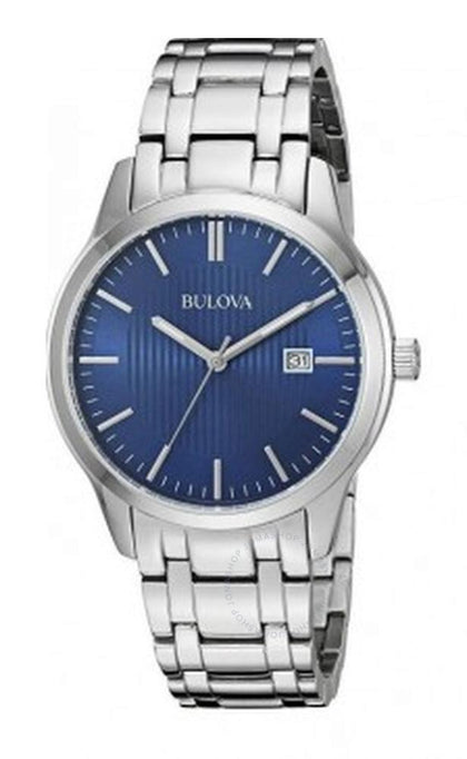 Bulova Blue Dial Stainless Steel Men's Watch