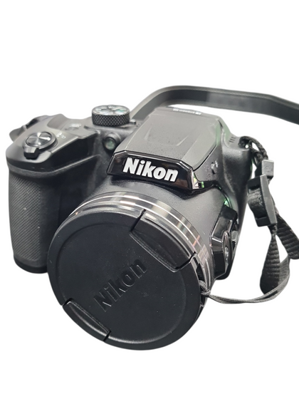 Nikon Coolpix B500 Camera, 16MP With 40x Optical Zoom, Unboxed With strap & Attached Lens Cover, Black