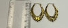 9ct Yellow gold hoop/creole earrings