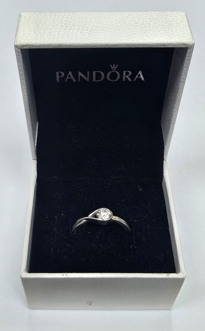 Pandora Brilliance Lab-Grown 0.25ct Diamond Ring - 925 Silver - Size O (55)