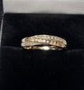 9ct Yellow Gold Ring With Clear Stones - 1.71G - Size N - Hallmarked
