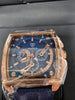 *Sale!* Ruckstuhl Chronograph Mens Watch Blue Leather Strap