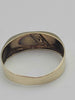 9ct Yellow Gold Mens Signet Ring With Stone - Size R - 1.93 Grams