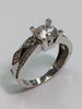 14ct White Gold Clear Stone Ring