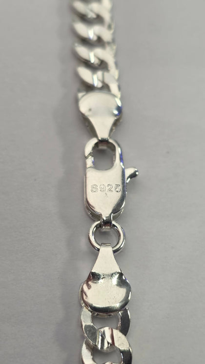 925 Silver Curb chain 22