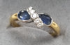 18ct Gold Diamond /Sapphire Ring