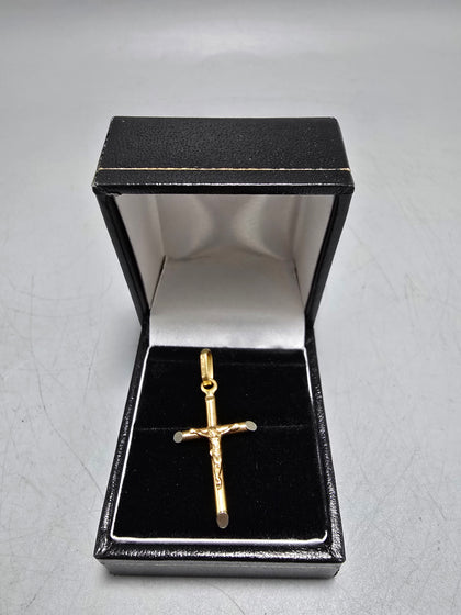 18ct Gold Cross Charm/Pendant 750 2.0G