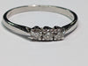 PLATINUM TRIPLE DIAMOND RING SIZE O 2.69G PRESTON STORE