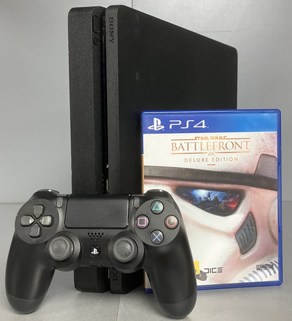 Sony PlayStation 4 Slim 500GB Black Console Bundle ( + Star Wars Battlefront EA )