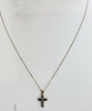 9ct Gold Necklace with Cross 18"