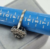 18ct white gold diamond & sapphire ring Size Q