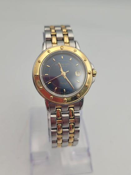 Raymond weil tango z706915 womens two toned quartz 32mm stainless Steel watch with after market box