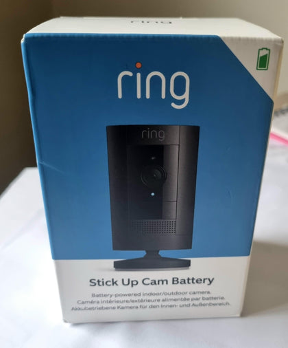 Ring Outdoor Camera Battery Stick Up Cam HD Security Camera Black BRAND NEW