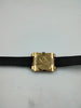 ARMANI EXCHANGE AX2008 GOLD AND BLACK SILLICONE STRAP