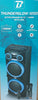 Thunderglow - 1200 active speaker 2x 12" -1000w with LEDs Boxed with Remote and Microphone, black