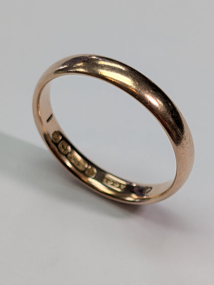 9ct Gold Wedding Band Ring