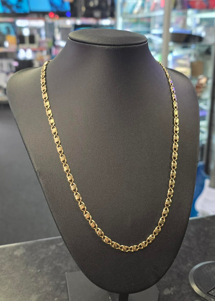 9ct Gold 20” Tulip Chain Necklace