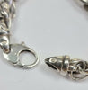 Silver O Linked Bracelet 8"