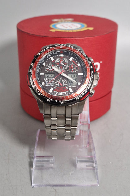 Citizen Men’s Eco-Drive Red Arrows Skyhawk A.T Super Titanium 47mm Mens Watch.