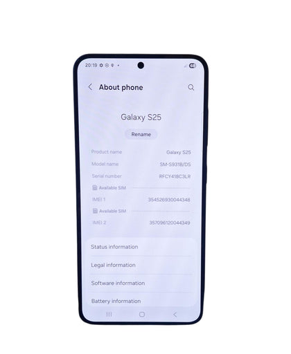 Samsung Galaxy S25 - 128 GB - Navy