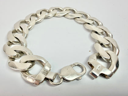 925 Silver Curb link bracelet 9