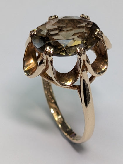 9ct Gold Smokey Quartz Ring