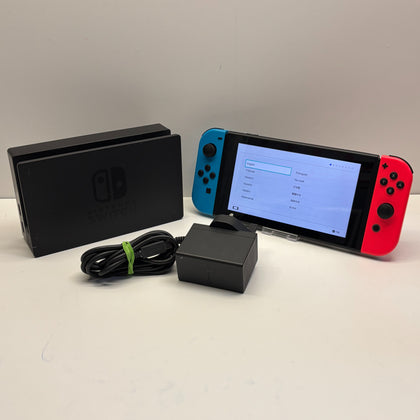 Nintendo Switch Console with Neon Red/ Neon Blue Joy Cons