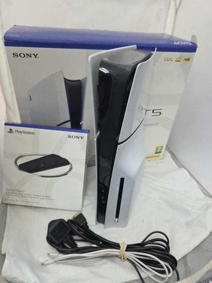 PlayStation 5 Slim Console, 1TB, White, Boxed NO PAD -WITH BRAND NEW STAND