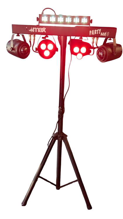 MAX PartyBar10 Disco Party Light Bar with Stand *COLLECTION ONLY*