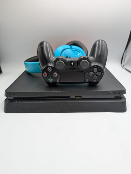 Playstation 4 Slim Console, 500GB Black, with headset