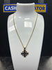 9ct Gold Chain 24" and Pendant, 10.88g