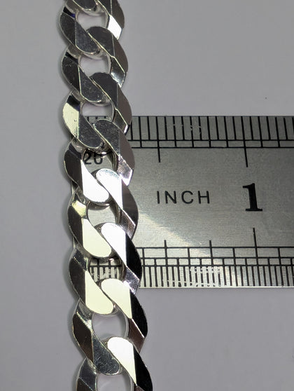 Brand New Silver Flat Curb Bracelet