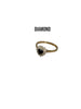 9ct Gold Sapphire and Diamond Heart Ring size P