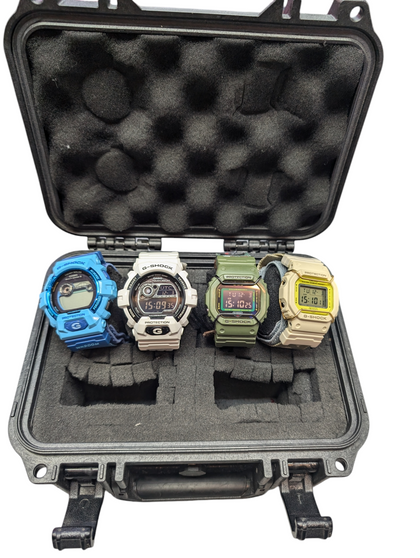 4 X CASIO GSHOCK WATCHES WITH NARVARIS SHOCK CASE PRESTON STORE