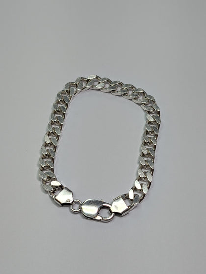 Silver Curb Bracelet