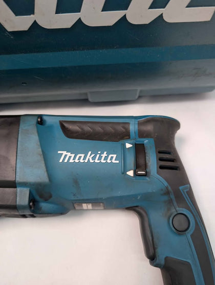 Makita 240V Corded HR2630 800W SDS Plus Rotary Hammer Drill - With Case