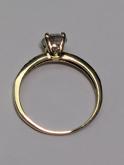 9CT GOLD CZ RING SIZE N