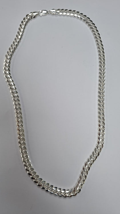 Silver Curb Chain 24