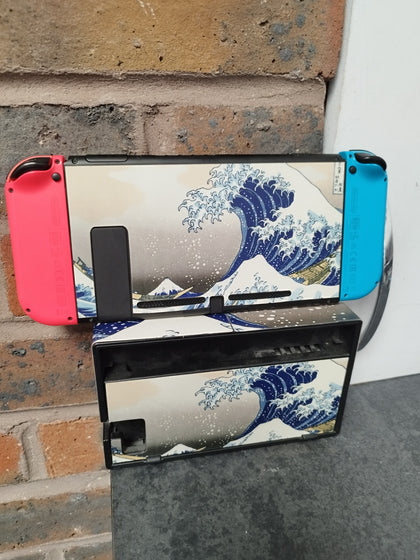 Nintendo Switch (Neon Red/Blue) Unboxed Wave Decal