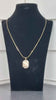 9K GOLD LOCKET, FLAT SNAKE CHAIN, 18" INCH, 7.9 GRAMS