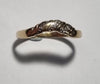 9ct Gold Wave Ring size U 1/2