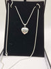 925 silver hallmarked heart locket and chain 11.3 grams - box included