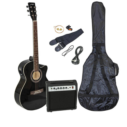 Johnny Brook Electro-Acoustic Guitar Kit, Black