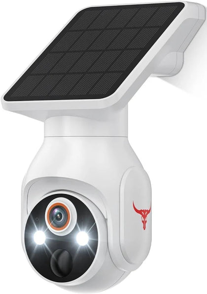 1080p Wifi Security Camera With Solar Panel Battery Power Boxed