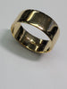 18CT GOLD WIDE WEDDING BAND RING SIZE Q PRESTON STORE