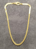 18ct Yellow Gold Flat Curb Bracelet /Ankle Chain 9"