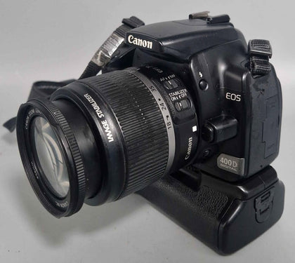 Canon EOS 400D + EF-S 18-55mm f/3.5-5.6 II, B with case & charger