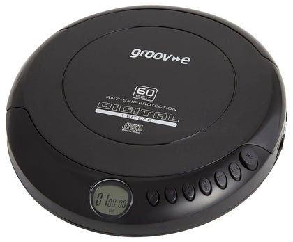 Groov-e Retro Personal CD Player, Black