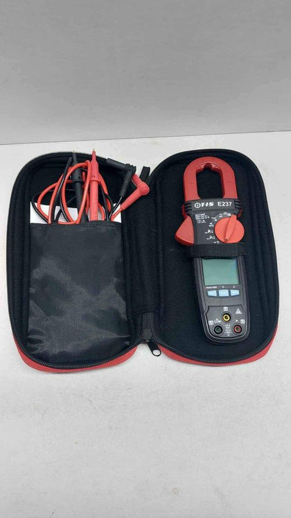 TIS E237 TRMS AC Digital Clampmeter With AMP Tip Jaws - With Case *NEVER USED*.